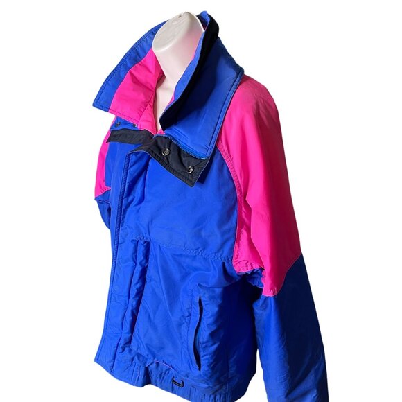 Sub Zero Snow Ski Jacket Vintage 80s 90s Womens Size M Blue Pink u - Picture 4 of 15
